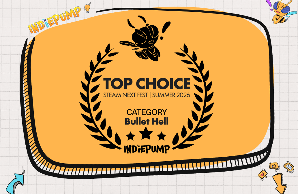 IndiePump's Bullet Hell TOP CHOICE badge