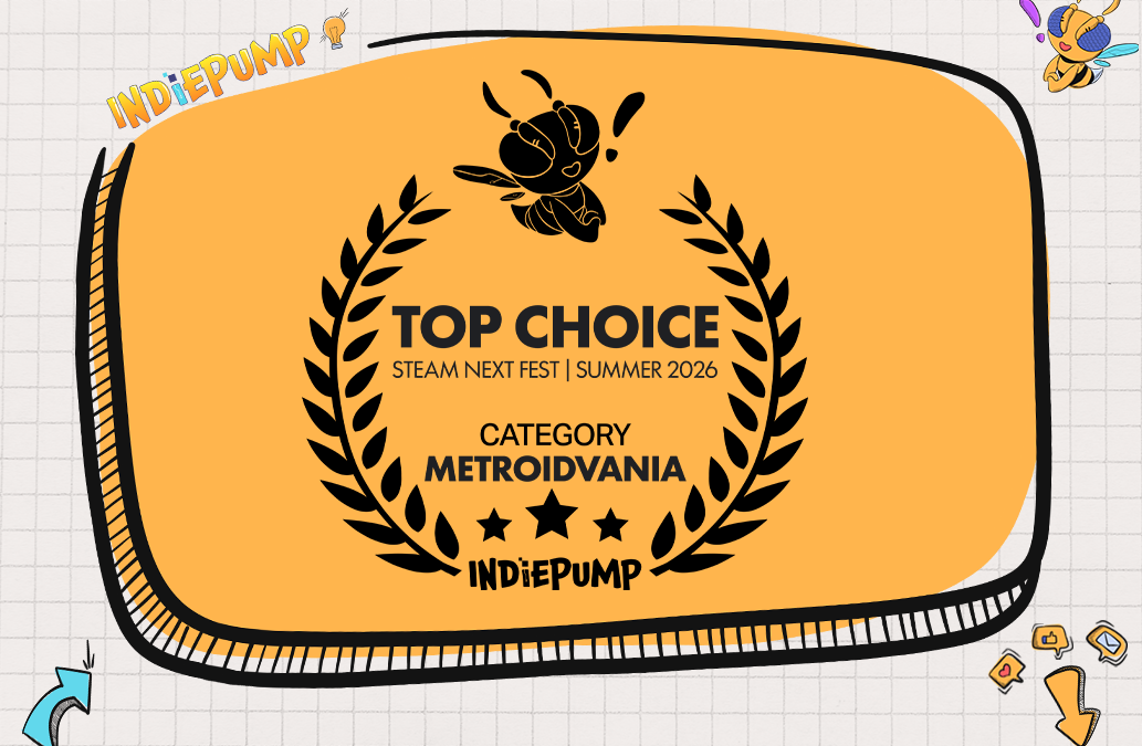 IndiePump's Metroidvania TOP CHOICE badge
