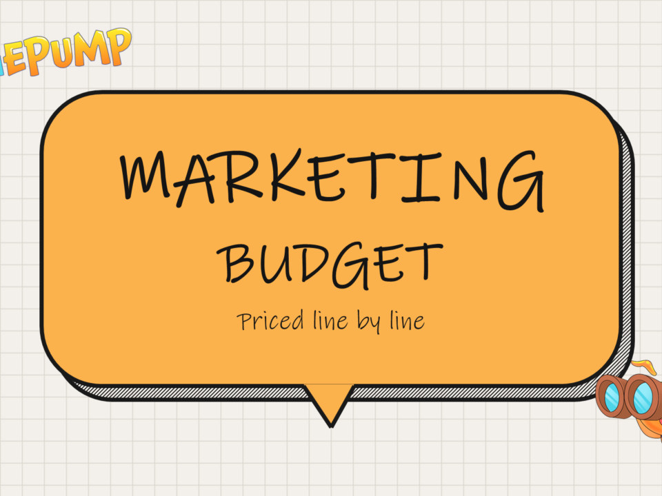 Indie Game Marketing Budget: What Each Line Costs cover with the IndiePump bee mascot