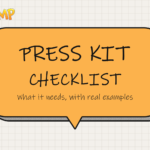 Indie Game Press Kit: What It Needs, With Real Examples cover with the IndiePump bee mascot